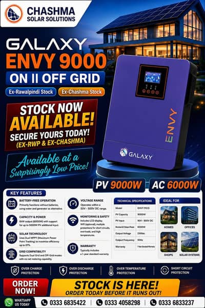 Galaxy Envy Pv 9000 Inverter