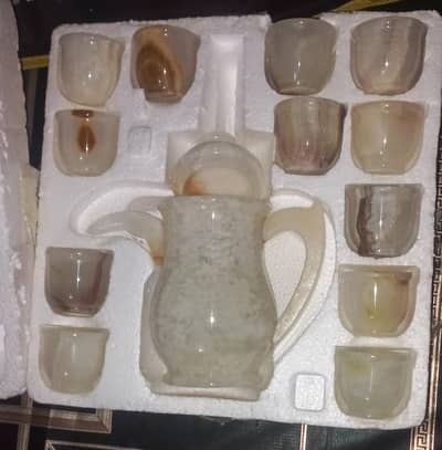 Marble Tea set decoration