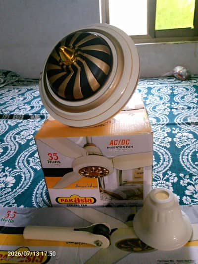 Title: Pak Asia AC/DC Inverter Ceiling Fan 35W – Brand New Box Pack