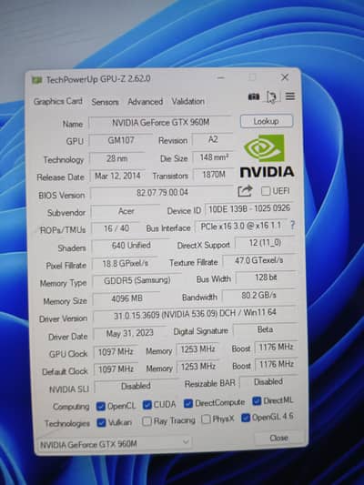 gaming Acer aspire V 15 nitro black edition
