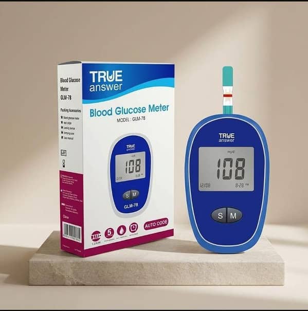 Glucometer, Ture Answer glucometer, Life time warranty sugar checking machine, sugar test machine