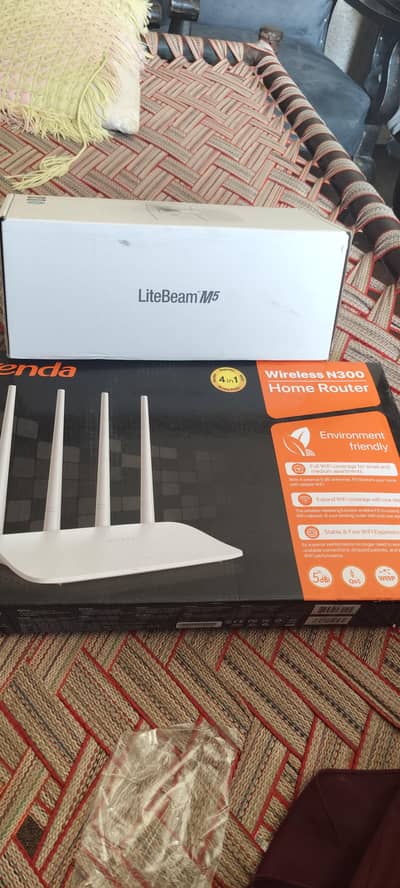 litebeam wifi with Tenda router complete setup for sell