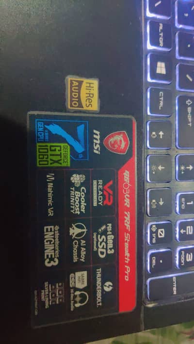 MSI GS63VR 7RF i7 7th generation