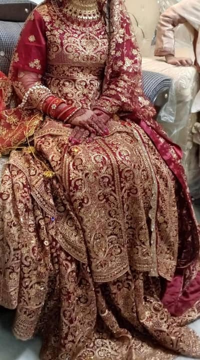 Elegant Bridal Barat Dress – Excellent Condition | Worn Once