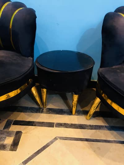 Gray colour 2 seater coffee set