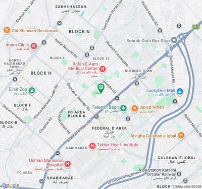 3bed dd appartment for sale main shahrah-e-pakistan block 10 vip location main shahrah-e-pakistan left/car park/stand by genetor/sweet water/new project no sui gas