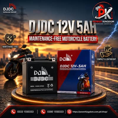 DJDC 12V 5Ah Rechargeable Sealed Lead Acid Top Quality