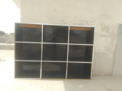 two  full storage cabins