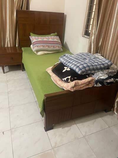  Wooden Single Bed – Study Table Executive