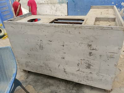 Used Stainless Steel Tea/Biryani/Fast Food Counter for Sale