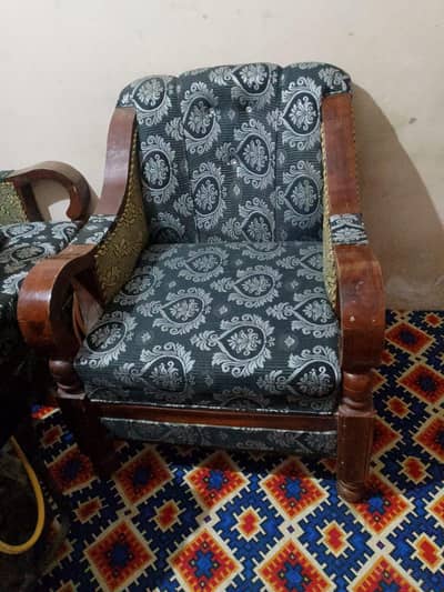 5 Seater Wooden Sofa Set