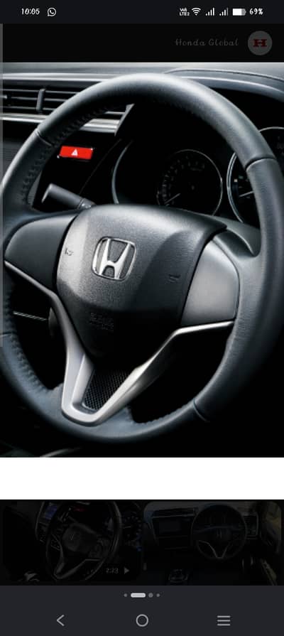 Honda grace 2015 steering wheel