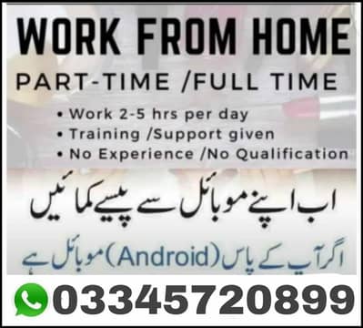 Online work available for male, female, and students