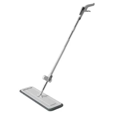 Floor cleaning spin mop with steel bucket set