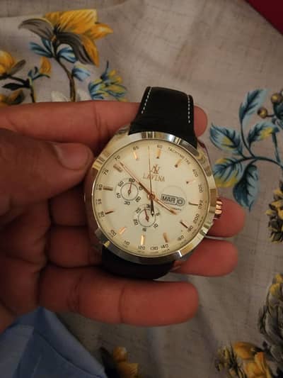 lavina orginal watch 10,9.5 date day working