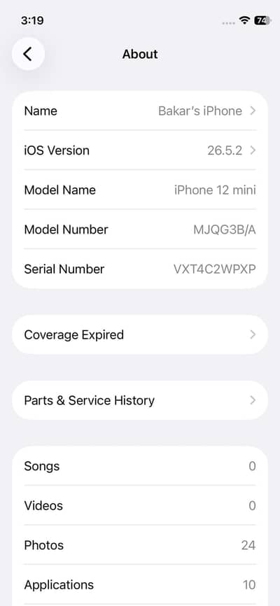 Apple iPhone 12 mini