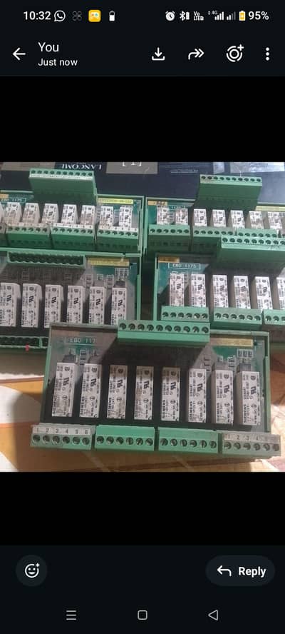 Plc output card available 8 output relay dc 24/v