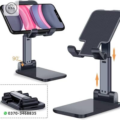 Adjustable Folding Mobile Stand – Portable Desk Phone Holder for Home