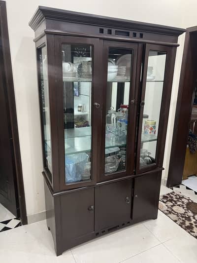 Brown Showcase/Cabinet/Almaari Decoration