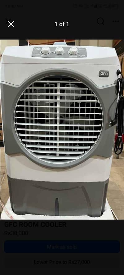 GFC 6600 Air cooler for sale - Almost new