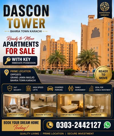  Premium Apartments for Sale | Opposite Grand Jamia Masjid