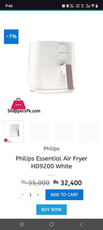 Phillips air fryer