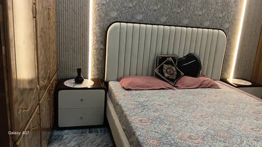 king size bed set with modern dressing