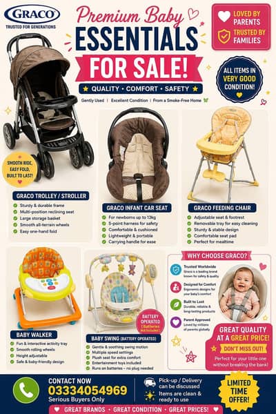 Graco Baby Trolley etc