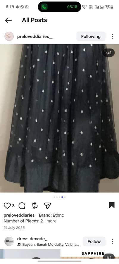 brand ethnic sazi small to medium 2pic selling price 15000