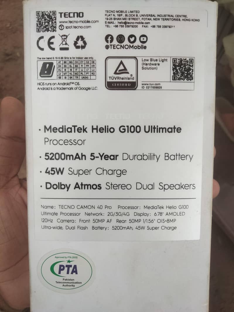 Tecno CAMON 40 Pro 1