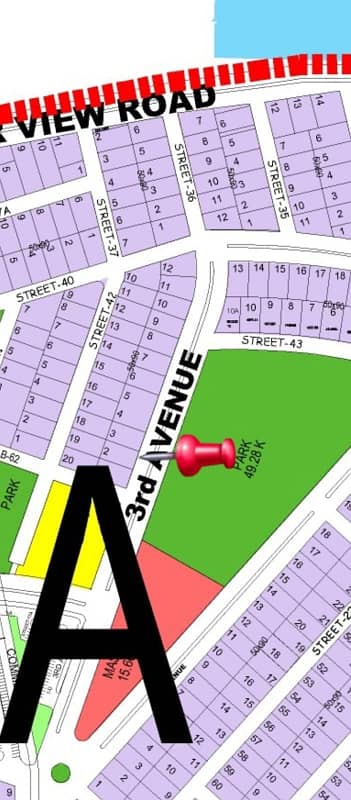 20 Marla Prime Plot on 3rd Avenue | Plot #2 Sector A | DHA Phase 5 Islamabad | Demand 4.45 Crore