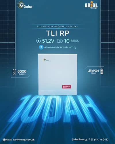 TLIRP 5KWA  LiFePO4 Lithium battery  | 51.2KV | 100Ah | 6000+ cycles