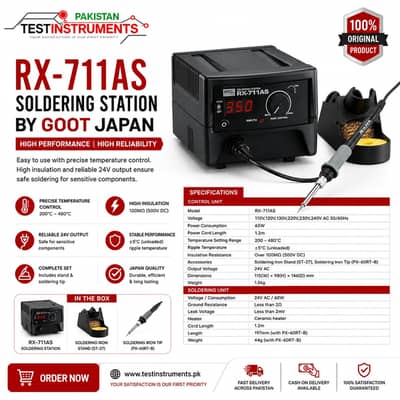 RX711AS Goot Japan  Soldering Station In Pakistan
