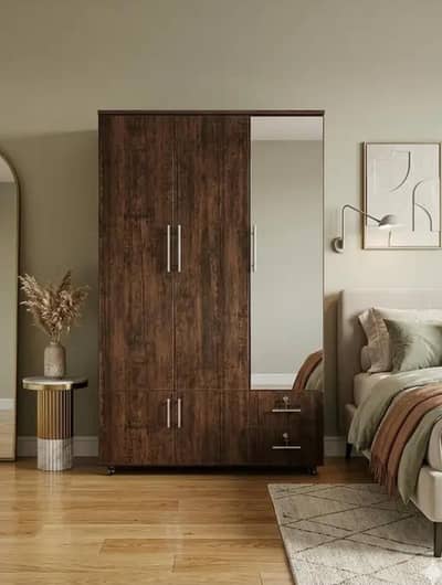 3 door cupboard Luxury   / Almari  / Wardrobe  with mirror