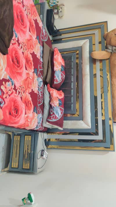 full furniture bed dressing side table almari