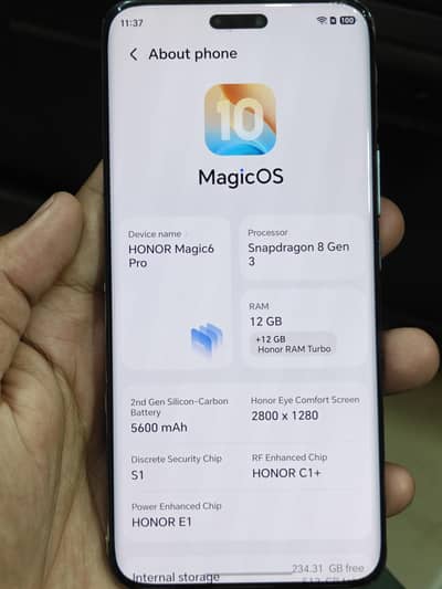 Honor Magic 6 Pro non pta .