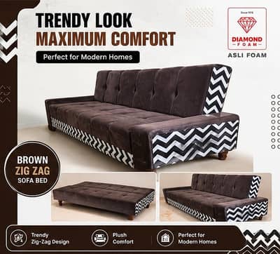 Diamond Foam Sofa Cum Bed Folding Sofa Bed Wooden Sofa Bed Modern Sofa