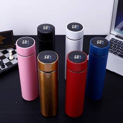 Temperature Display Thermos Water Bottle Insulated Cold cash on delive