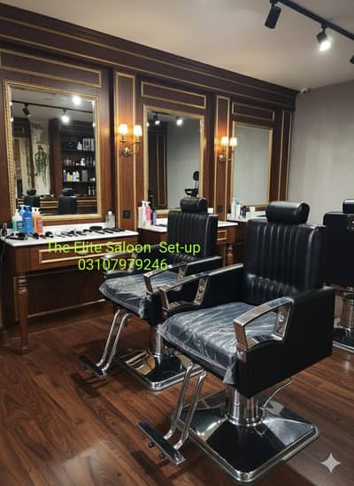Barber chair/Cutting chair/ Shampoo unit/Trolly/Saloon Furniture.
