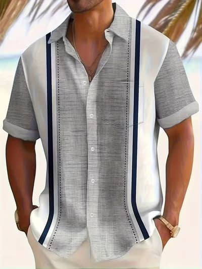 Men'S Short Sleeve Shirt Cross-Border