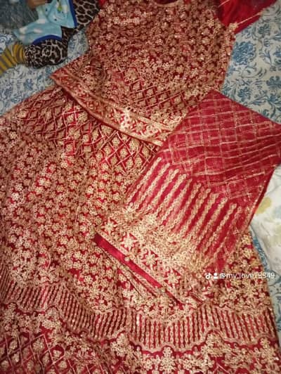 Red Bridal Sharara New