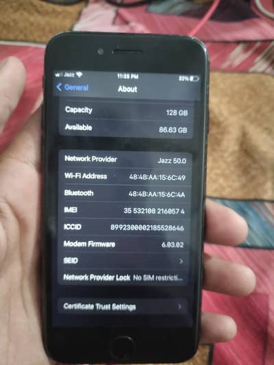 Iphone 7 PTA aprowed 128 GB