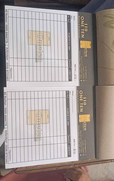 Customized Printed Bill Books