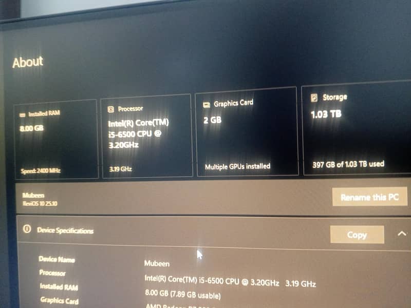 GAMING PC I5 6GEN 2 GB GPU 2