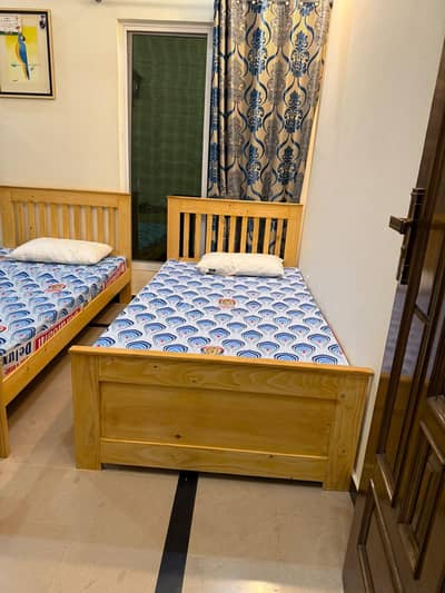 wooden bed singal bed