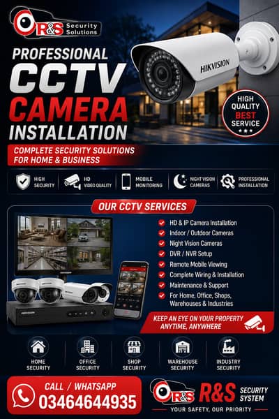 CCTV Camera/Security Camera/Hikvision/Dahua/TP-Link/Full HD 1080P