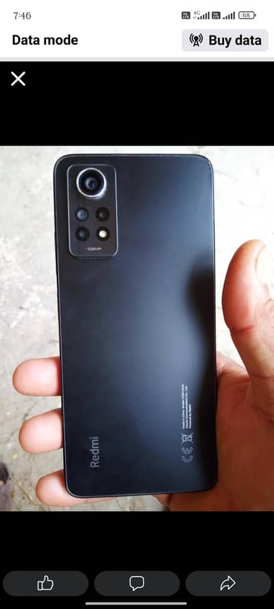 readmi not 12 pro 16/256.4 k video . 67 watt fast carg
