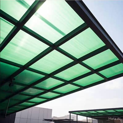 Parking shed - Fiber Glass - Fiber Sheet - Polycarbonate Solid Sheets