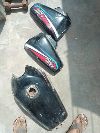 tanki sidecover and 2 seat of 125