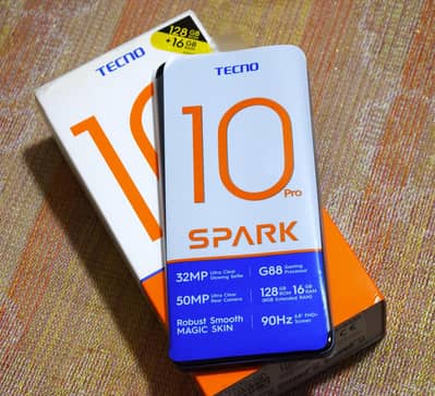 Tecno Spark 10 Pro google 8GB/128GB PTA Approved with box/charger